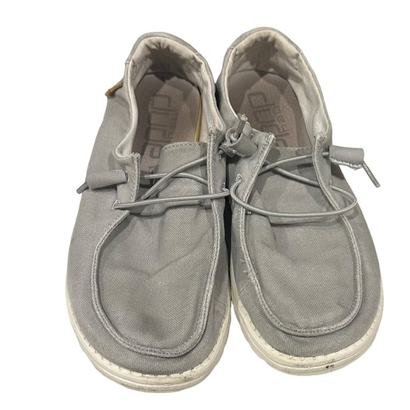 Women’s Hey Dude Wendy Chambray Light Gray Size 10 - Picture 3 of 7